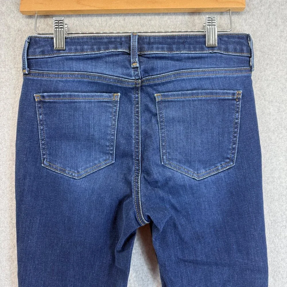 NYDJ Not Your Daughters Jeans Ami‎ Skinny Dark Wash Floral Leg Denim Lift Size 2